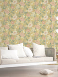 Galerie Pink Sommarang floral wallpaper sample A4, UK version