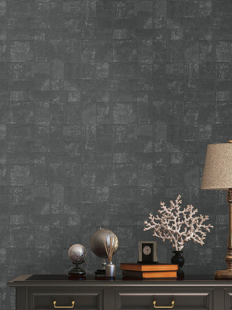 Galerie Black Welcome Home Tile A4 wallpaper sample, UK version