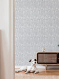 Galerie Blue Welcome Home Tree Leaf Wallpaper Sample A4