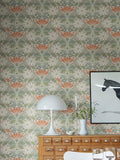 Galerie Green Sommarang 2 Floral Print Wallpaper Sample A4