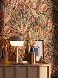 Galerie Bronze Brown Welcome Home Floral Print A4 Wallpaper Sample