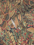 Galerie Bronze Brown Welcome Home Floral Print A4 Wallpaper Sample