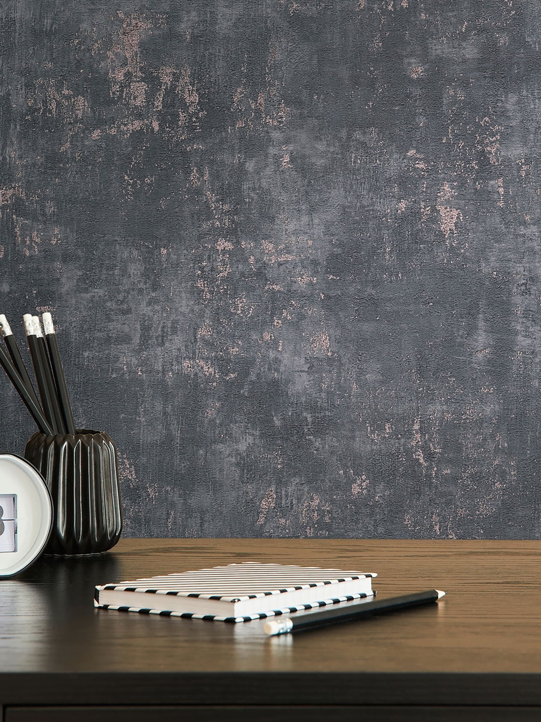 Galerie Black Welcome Home wallpaper sample A4 (British brand)
