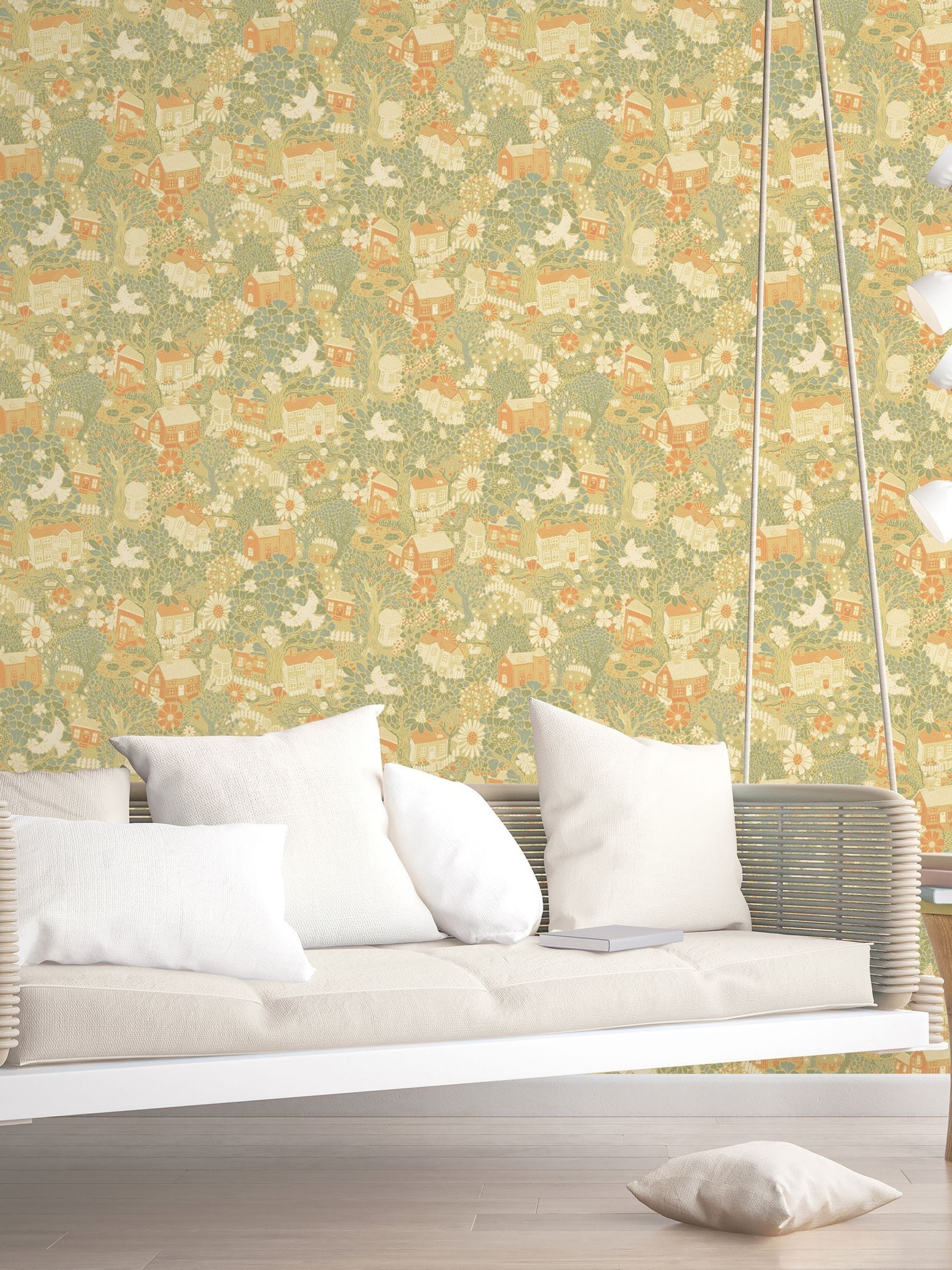 Galerie Yellow Sommarang 2 Woodland A4 Wallpaper Sample