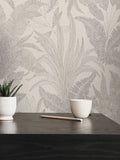 Galerie Bronze Brown Welcome Home Tree Leaf A4 Wallpaper Sample