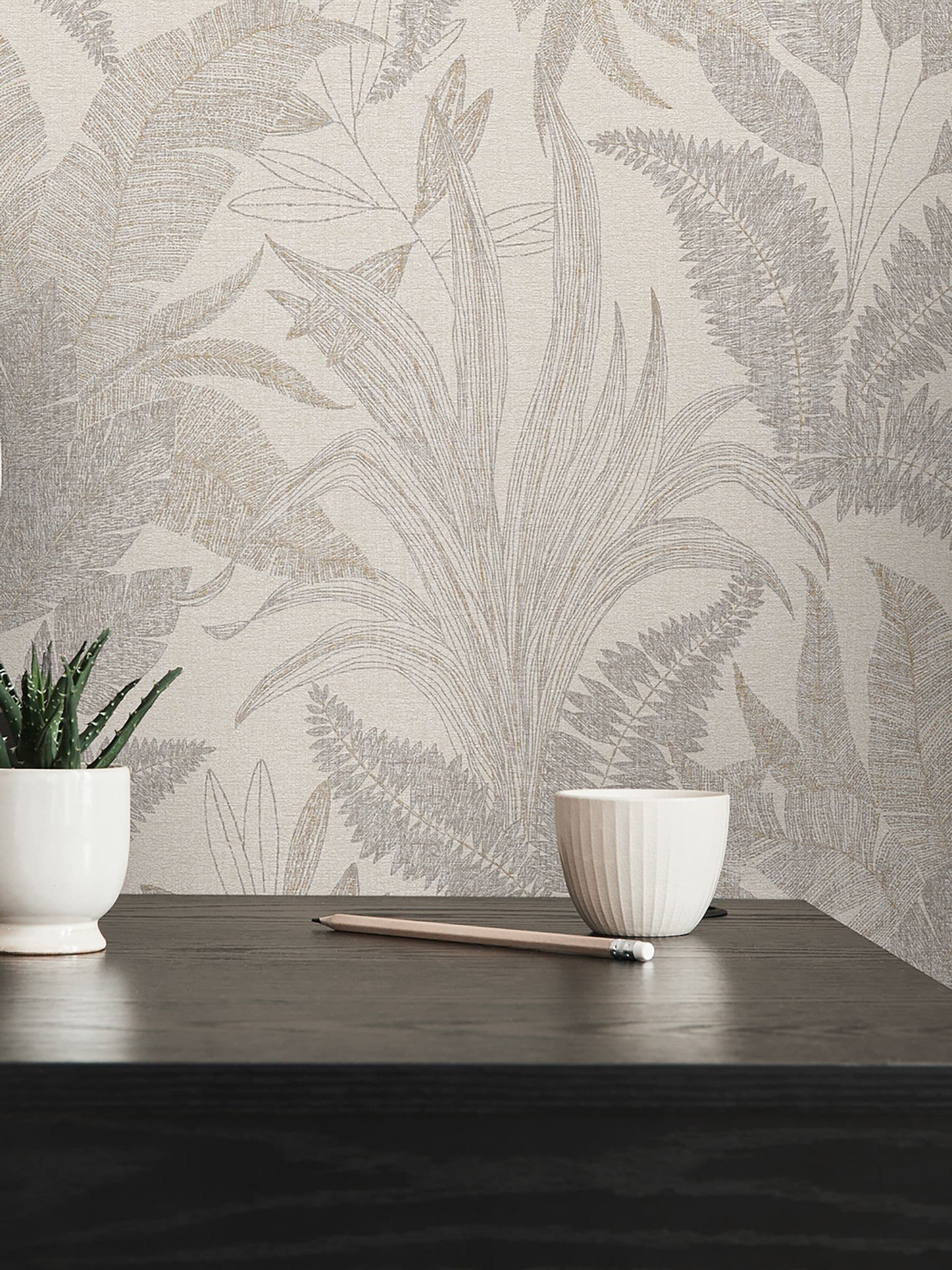 Galerie bronze brown wallpaper sample A4 (British brand)