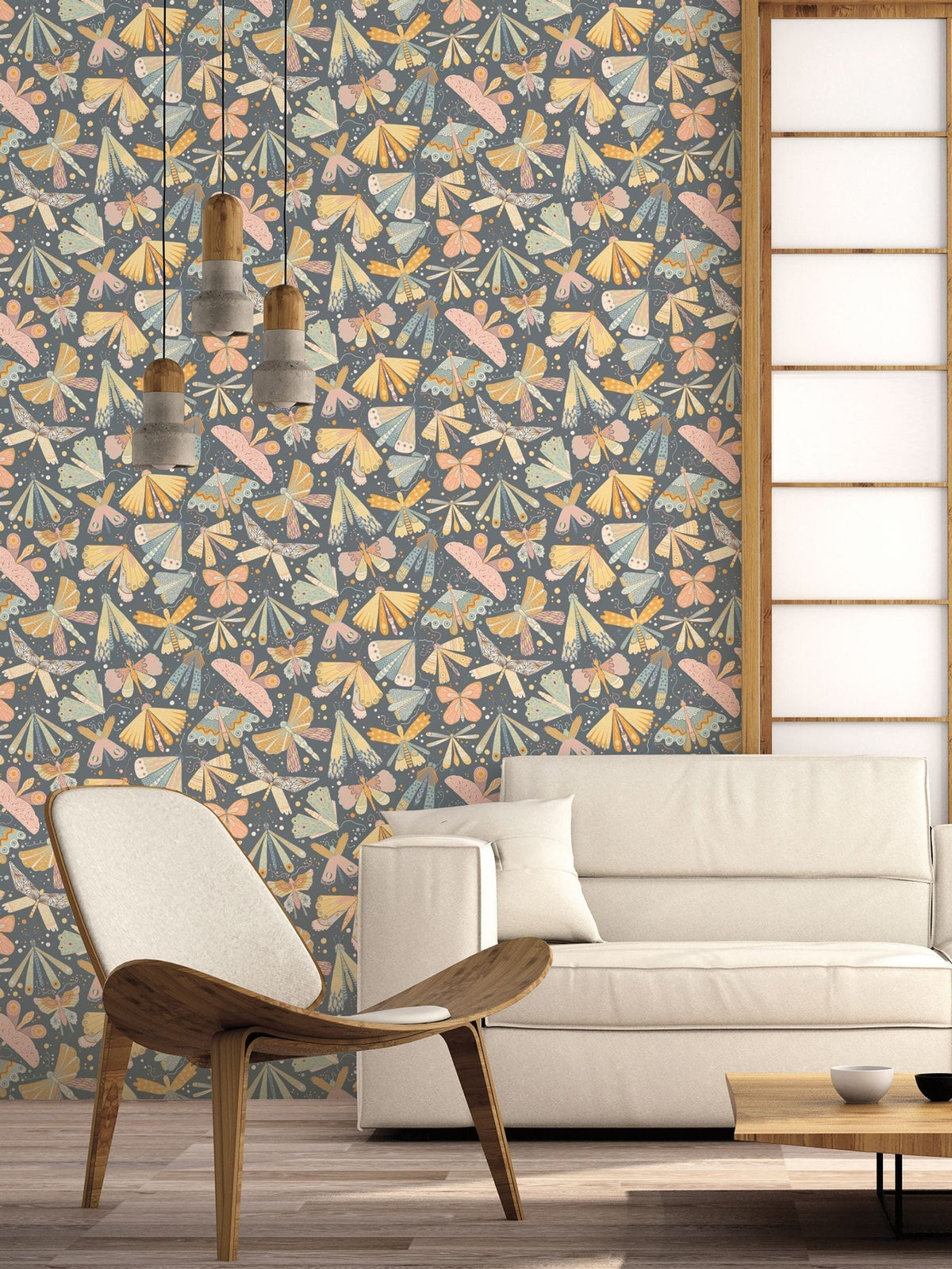 Galerie Orange Sommarang 2 Butterfly A4 Wallpaper Sample