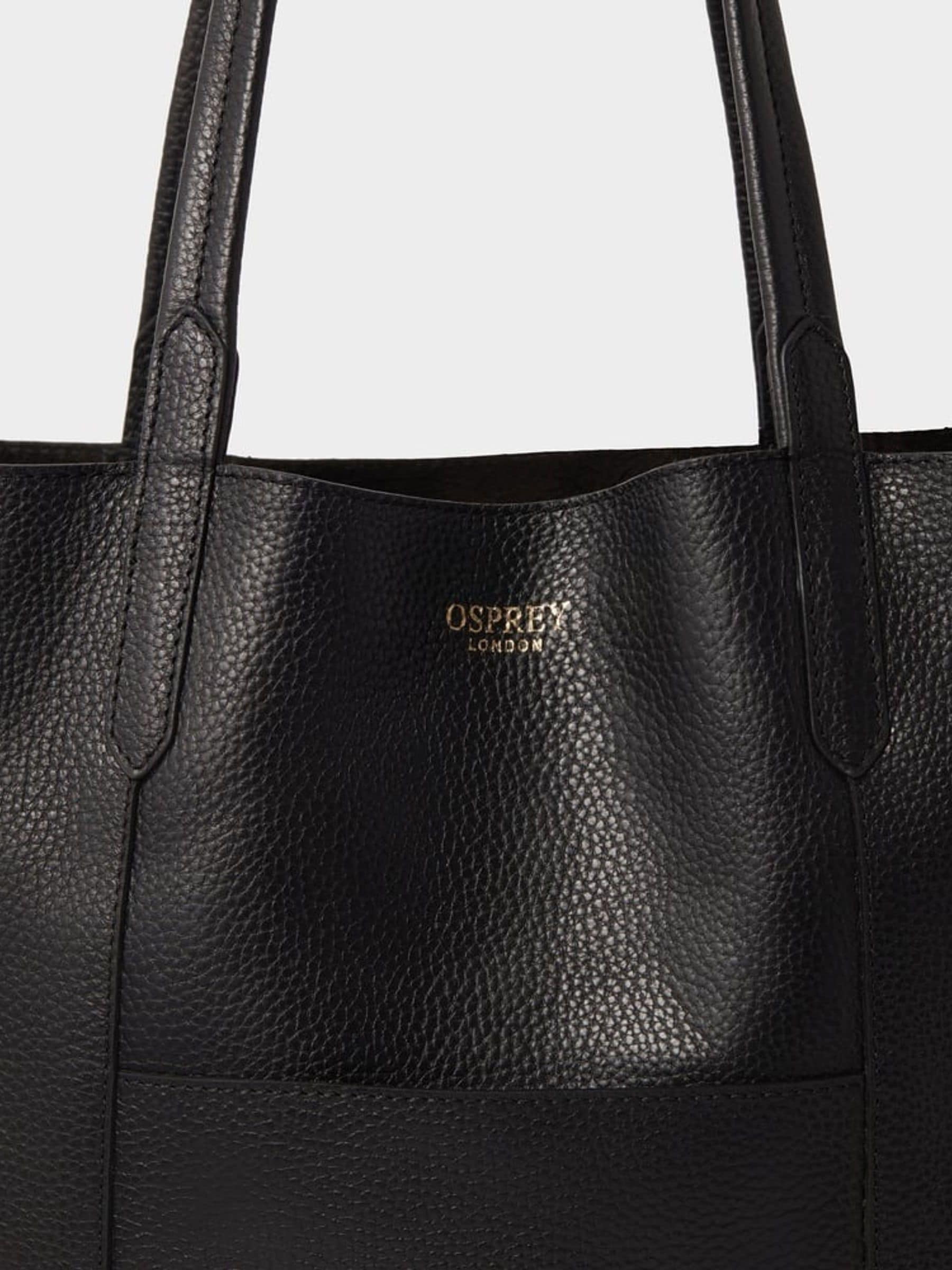 Osprey London Notting Hill leather tote bag, imported from the UK
