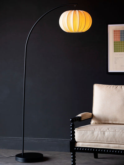 Next Rockett St George Natural Arc Floor Lamp with Shade- Buy online at McGrocer
