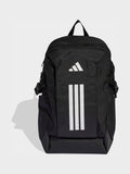 adidas black 3 stripe backpack (British brand)