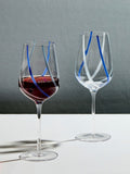Set of 2 Citrus-Coloured Wine Glasses, 450 ml Capacity
