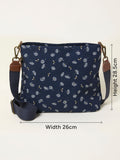 FatFace Kingston crossbody bag navy blue floral bee - British product