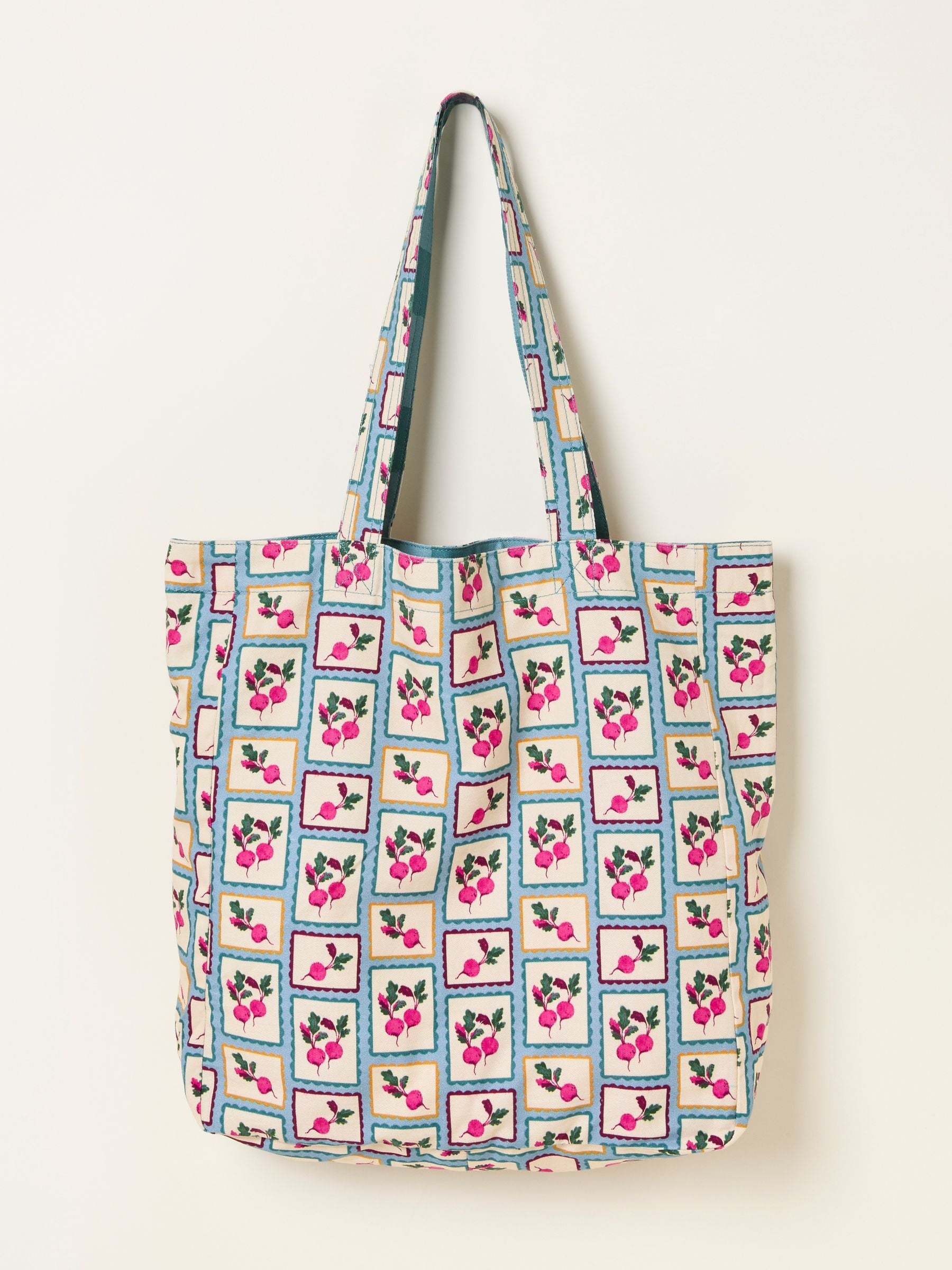 FatFace Multi Beetroot reversible tote bag, 100% cotton (British brand)