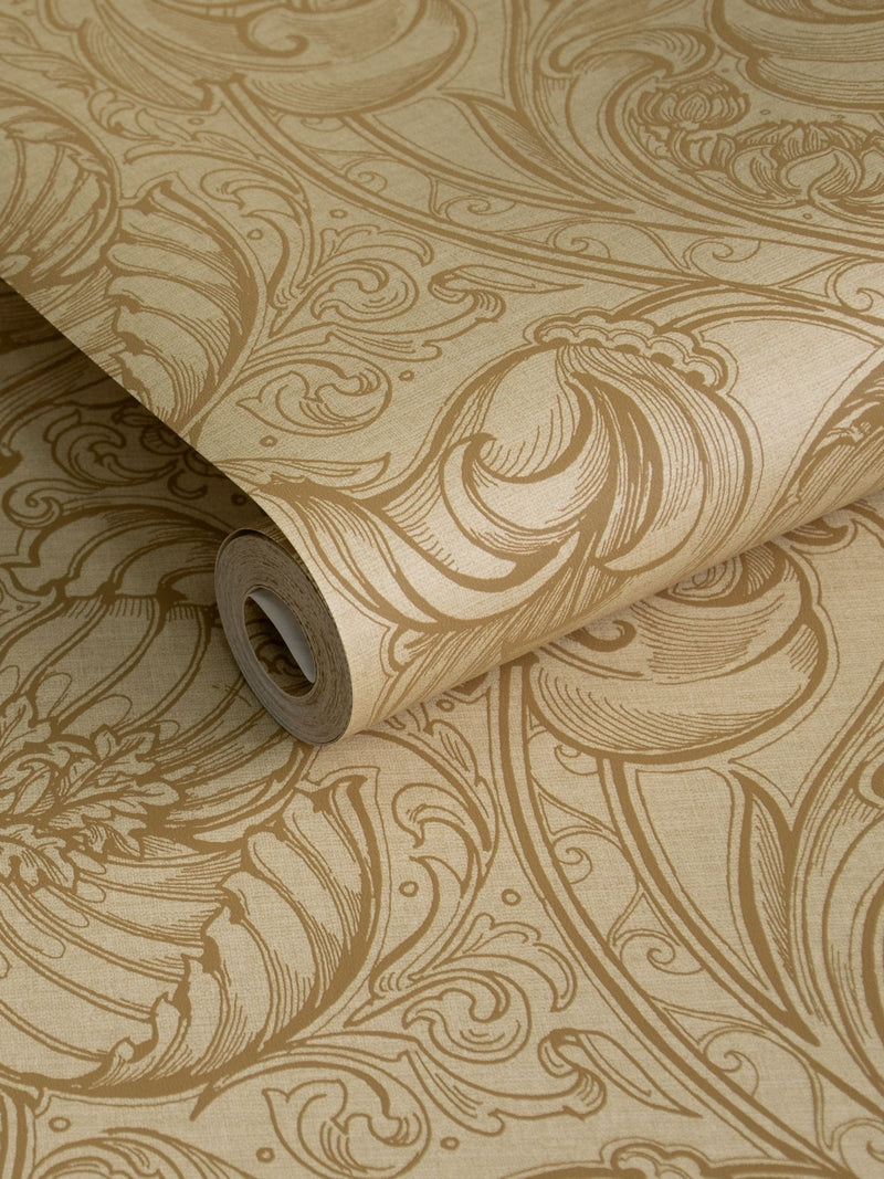 Laurence Llewelyn-Bowen wallpaper yellow floral print 10m, imported from the UK