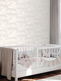 Style Sisters beige cloud iridescent wallpaper 10M (British brand)