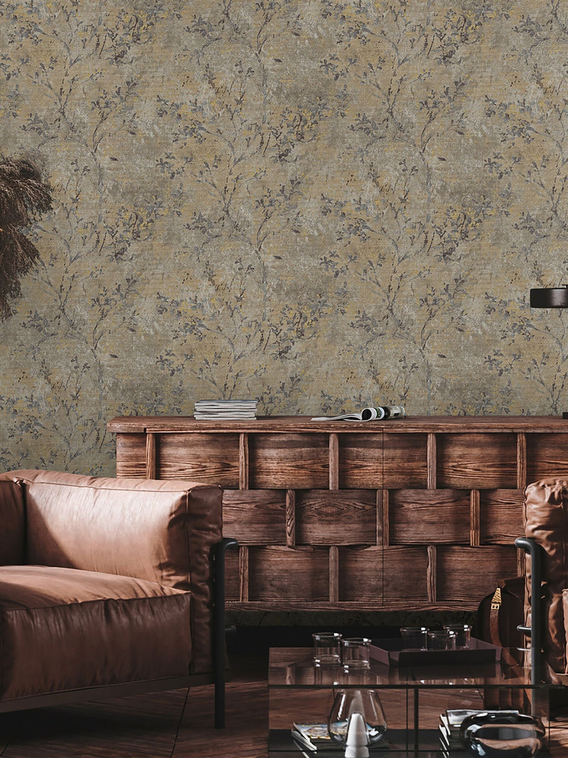 Galerie green tree leaf wallpaper 10m - British product