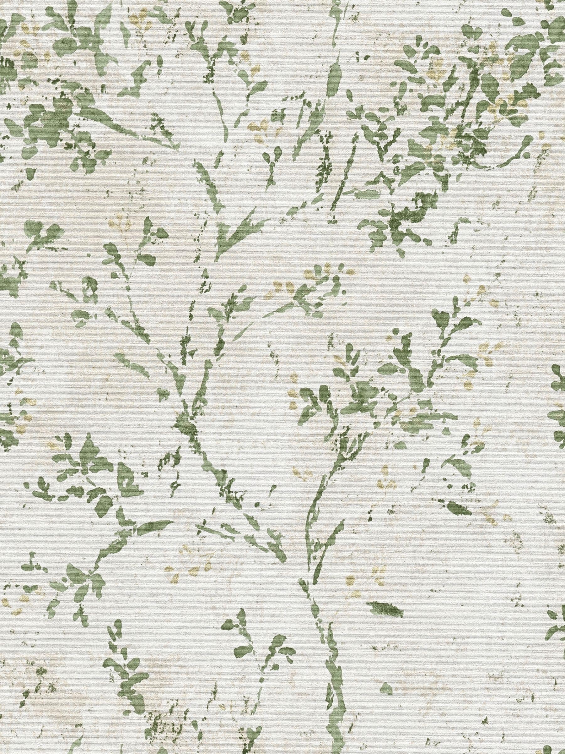 Galerie green tree leaf wallpaper 10m - British product