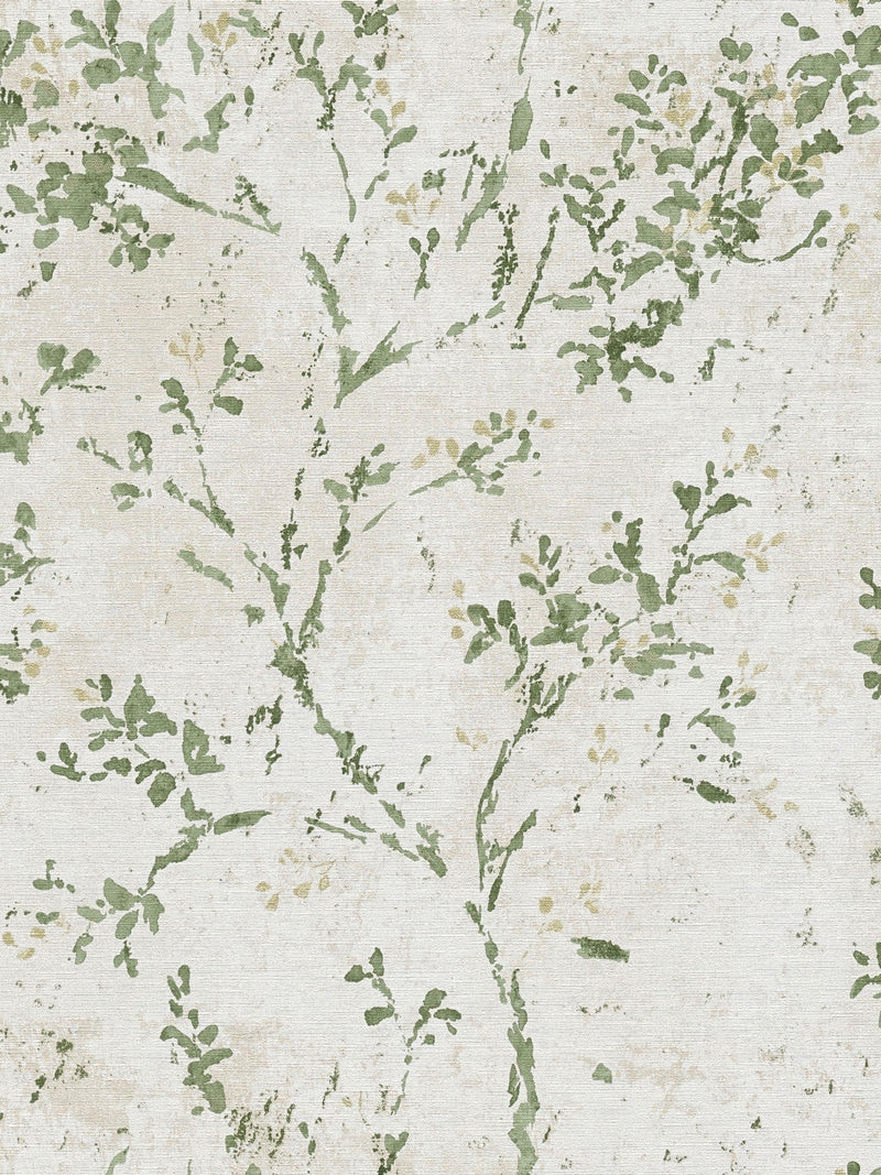 Galerie green tree leaf wallpaper 10m - British product