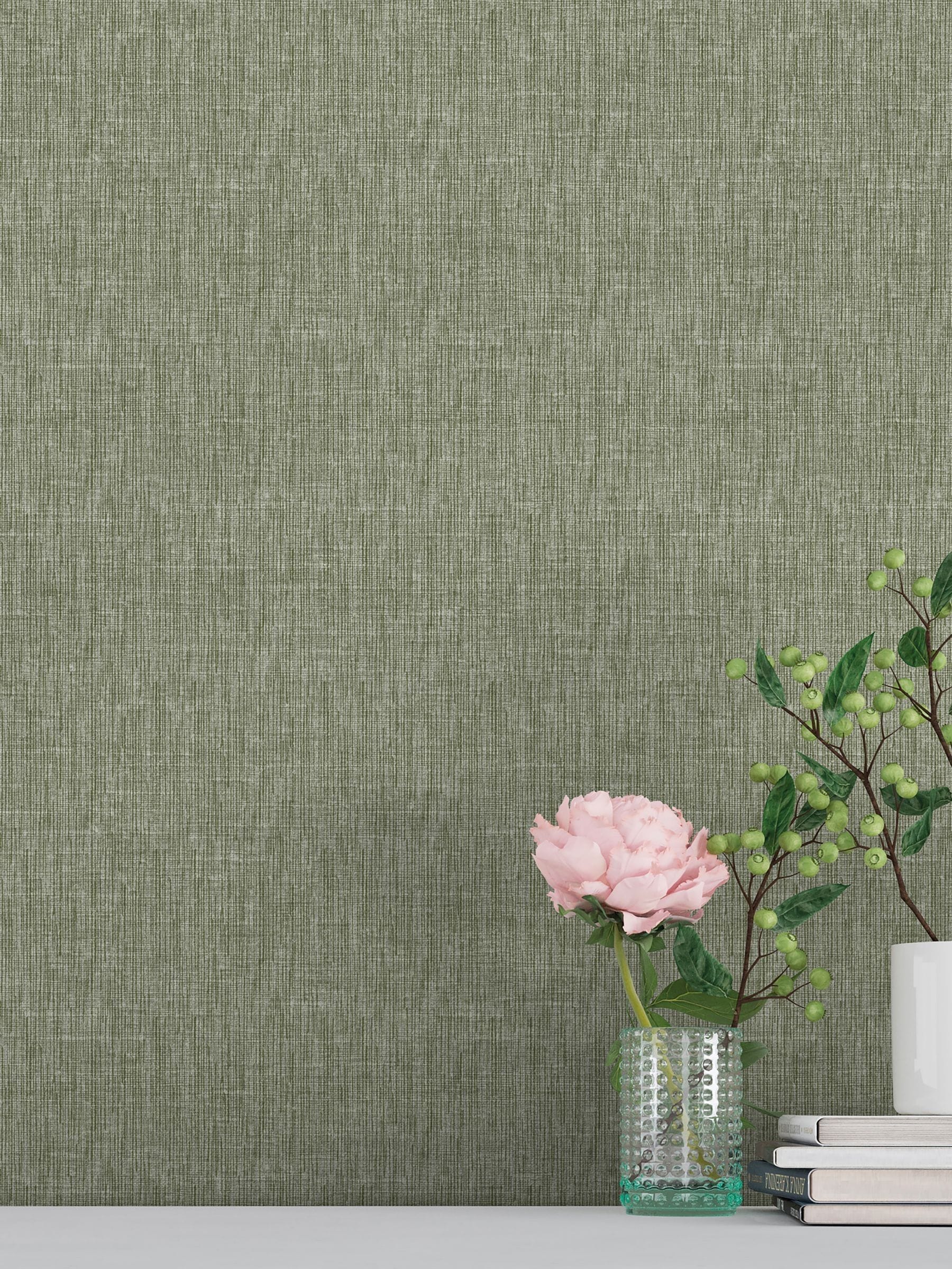 Galerie Green Spring Blossom Plain 10M Wallpaper