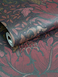 Laurence Llewelyn-Bowen Red Morris Major floral wallpaper 10M, imported from the UK