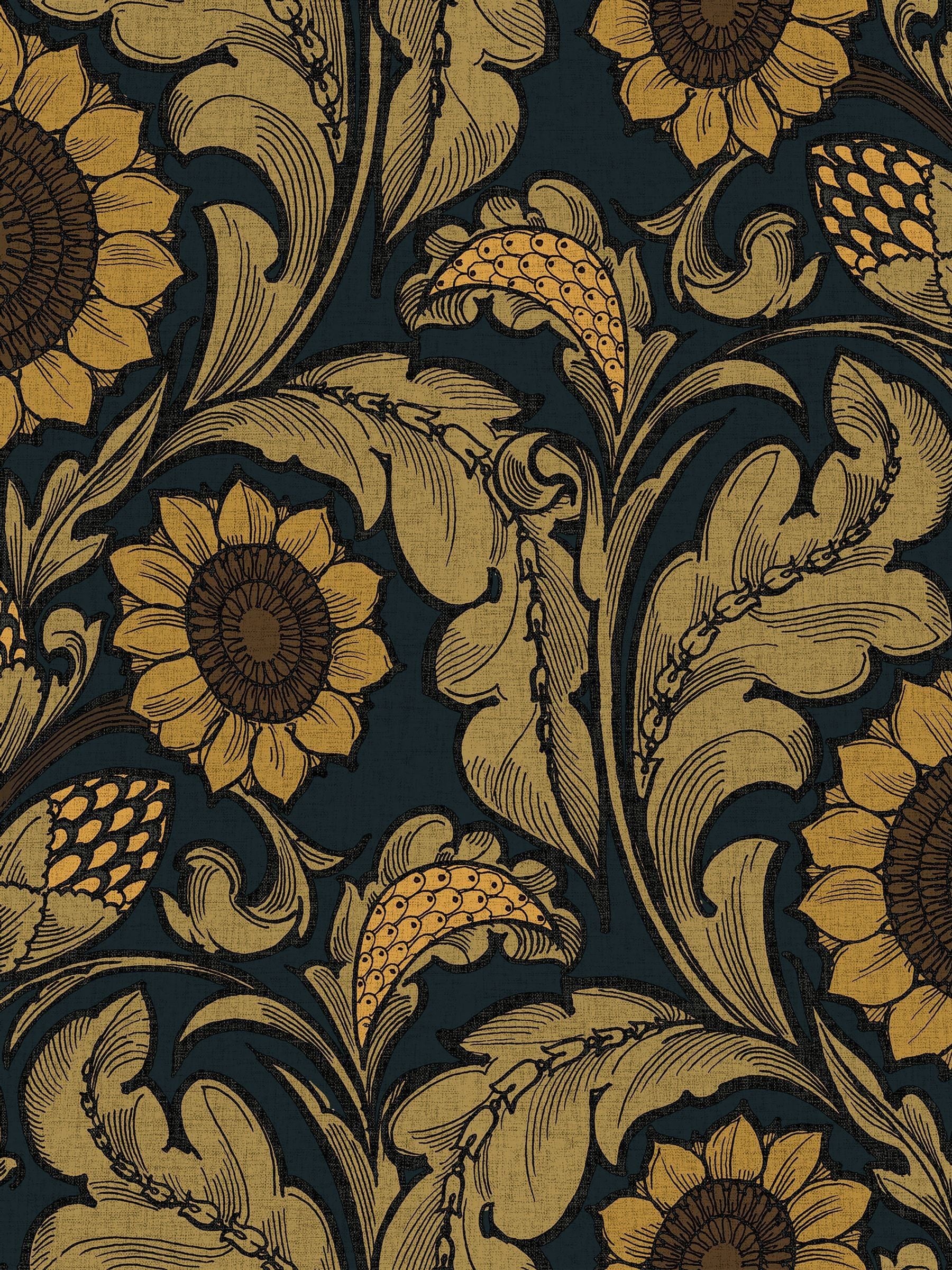 Laurence Llewelyn-Bowen Sunnyside Up floral wallpaper 10m - British product