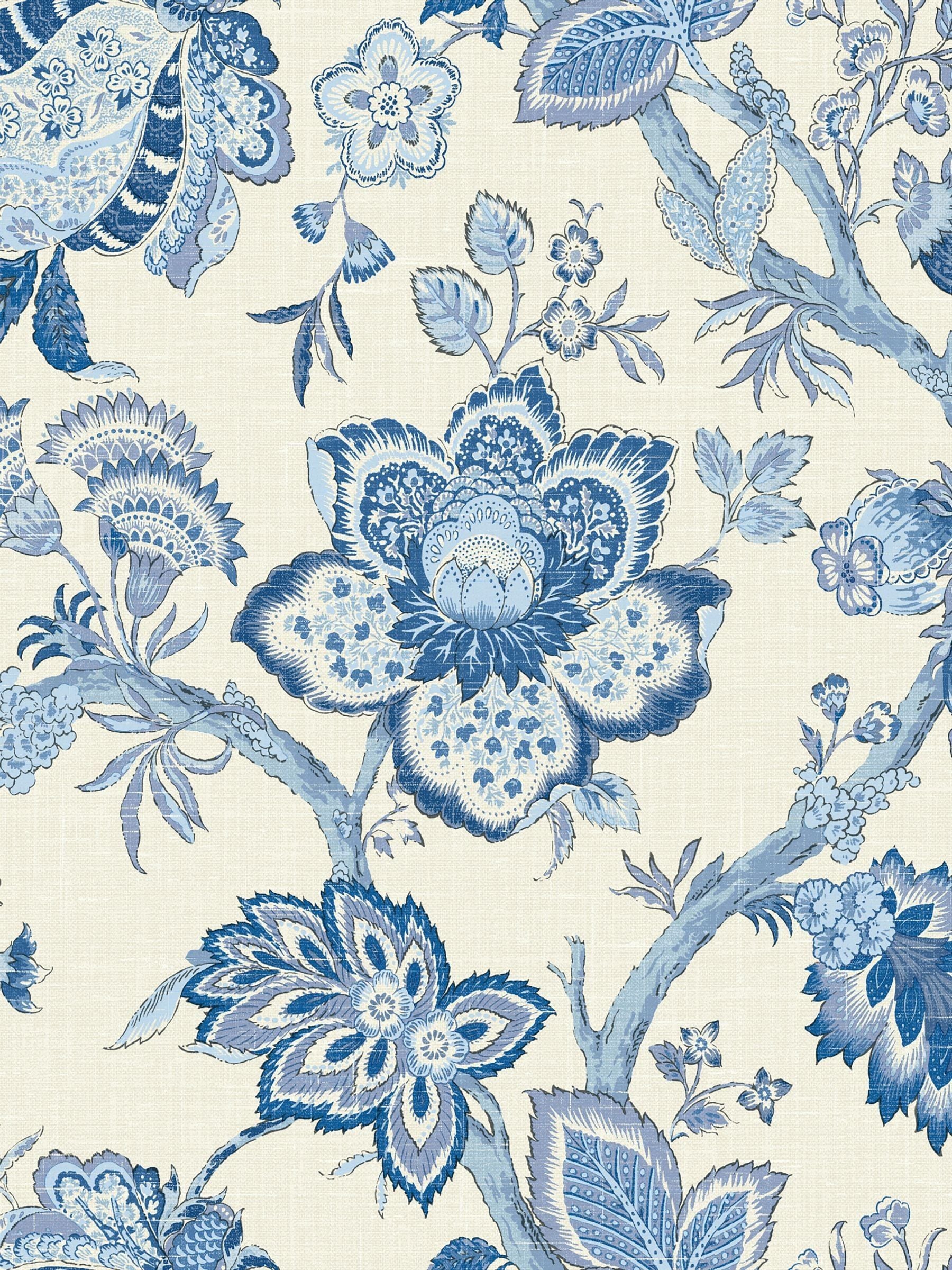 Galerie blue French country floral wallpaper 10m, UK version
