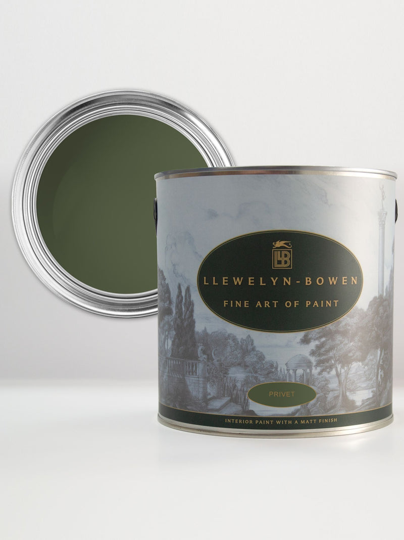 Laurence Llewelyn-Bowen green privet matt emulsion paint 2.5L - British product