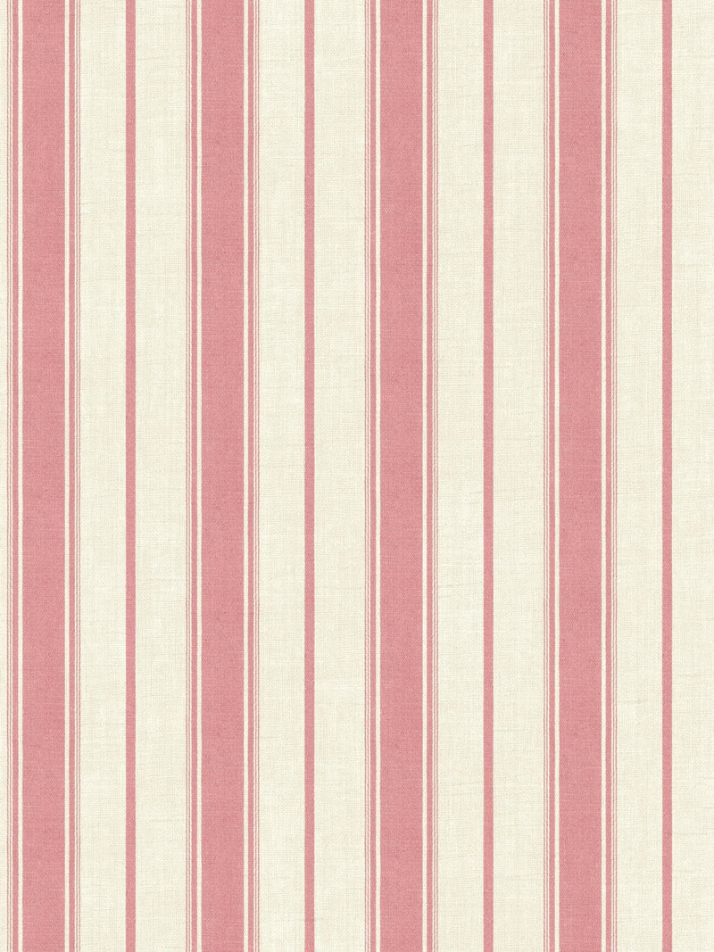 Galerie Pink French Country Stripe wallpaper roll (British brand)