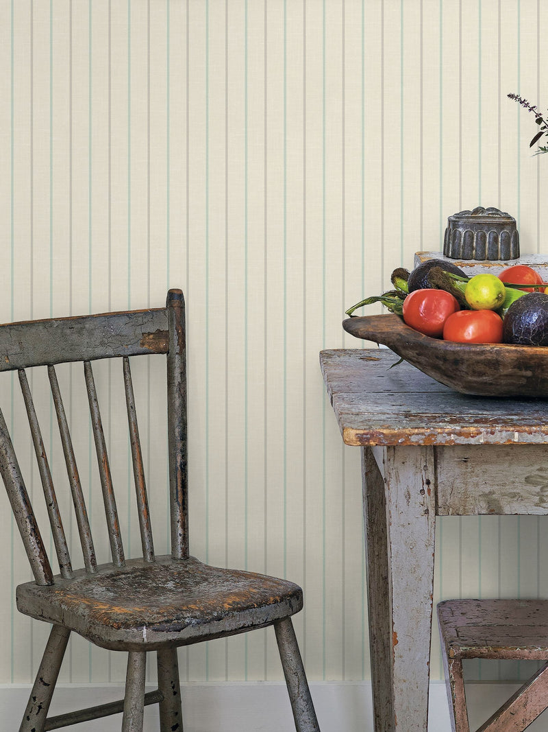 Galerie Blue French Country Stripe wallpaper 10M - British product