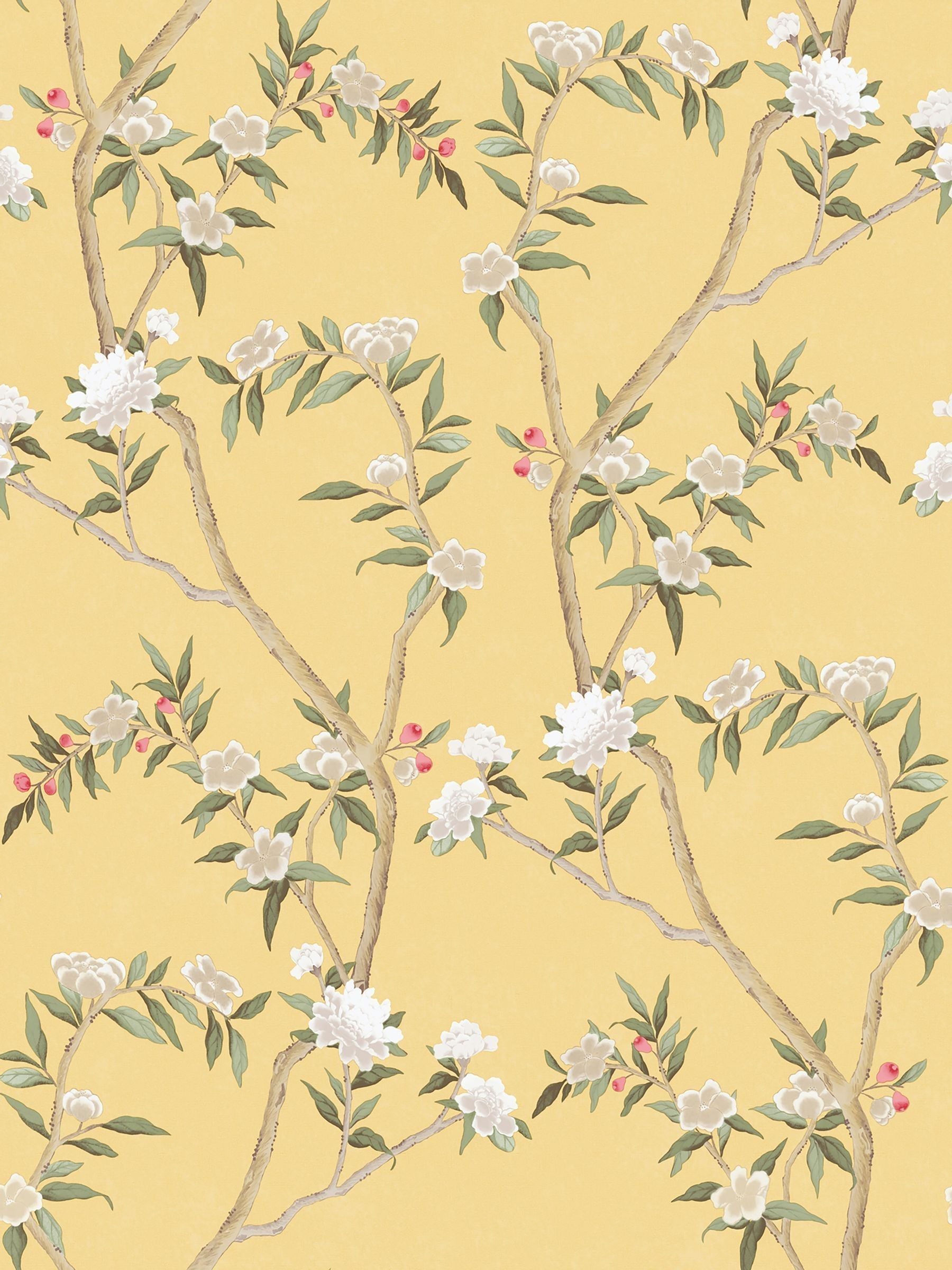 Galerie Yellow Spring Blossom Chinoiserie 10M Wallpaper