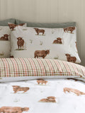 Catherine Lansfield Highland Cow Duvet Cover Set - British product