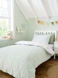 Bianca white mini moo cow reversible duvet cover set - British product