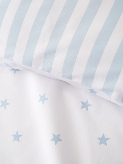 Next Bianca Blue Mini Star & Stripes Cotton Duvet Set- Buy online at McGrocer