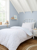 Bianca Blue Mini Star & Stripes cotton duvet set - British product
