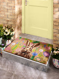 Lucy Tiffney Bon Bon The Bunny Floral Door Mat