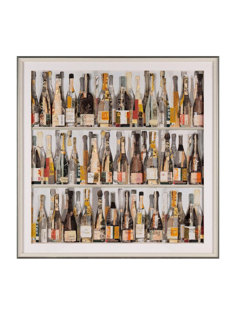 Art Marketing Multicoloured Wines of the World wall art 93x93cm - British product