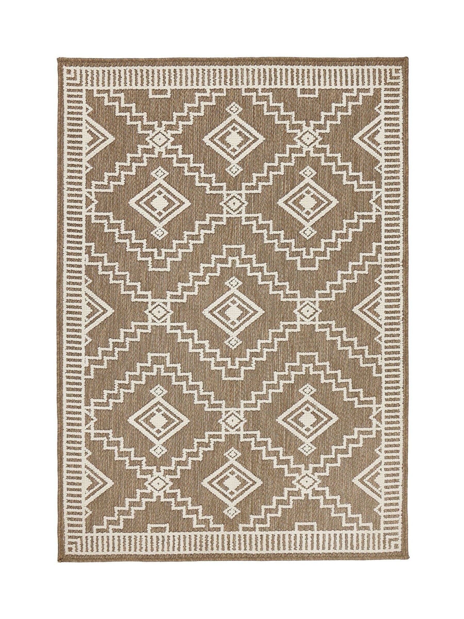 Origin Rugs Coffee Atlas Diamond patterned rug (British brand)