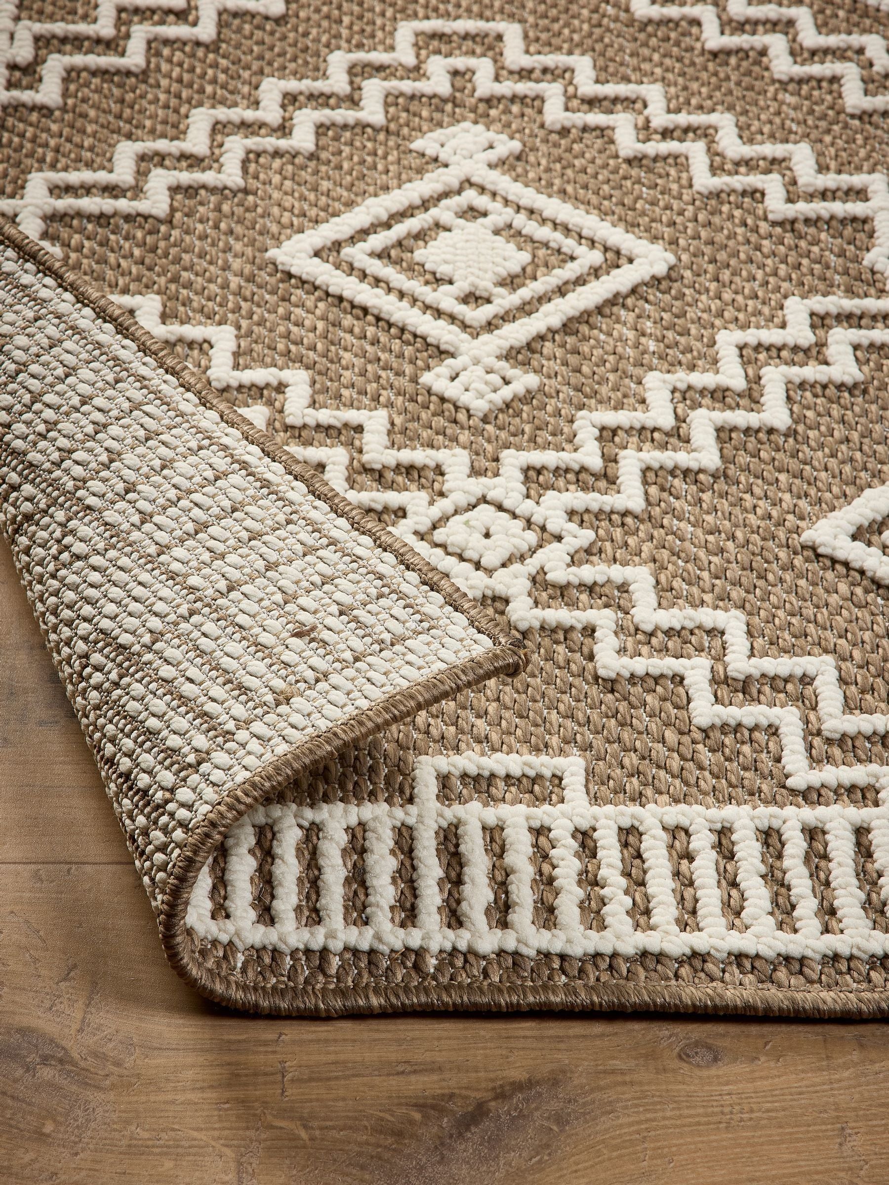 Origin Rugs Coffee Atlas Diamond patterned rug (British brand)