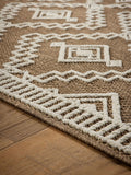 Origin Rugs Coffee Atlas Diamond patterned rug (British brand)