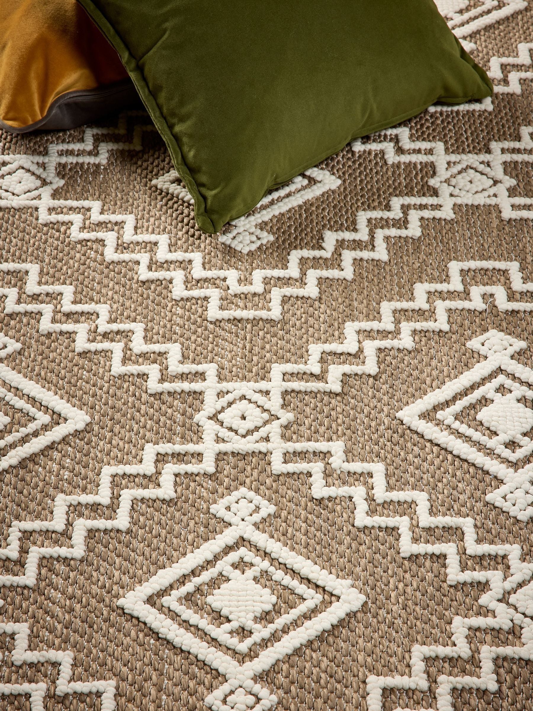 Origin Rugs Coffee Atlas Diamond patterned rug (British brand)