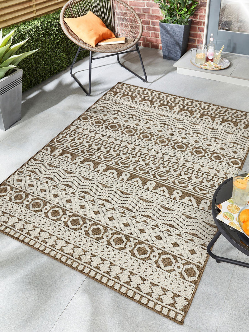Origin Rugs Coffee Atlas Graphic Print rug, UK version