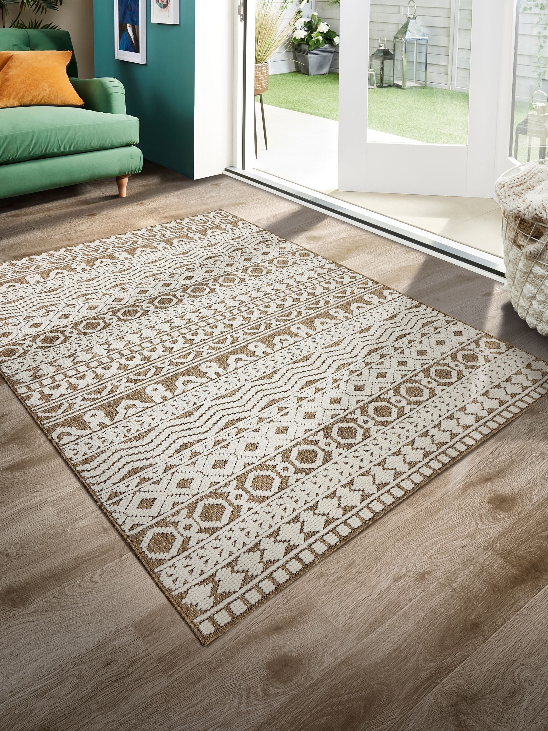 Origin Rugs Coffee Atlas Graphic Print rug, UK version