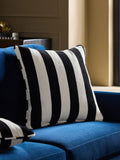 Chenille Stripe Cushion Sage Green 50 x 50cm