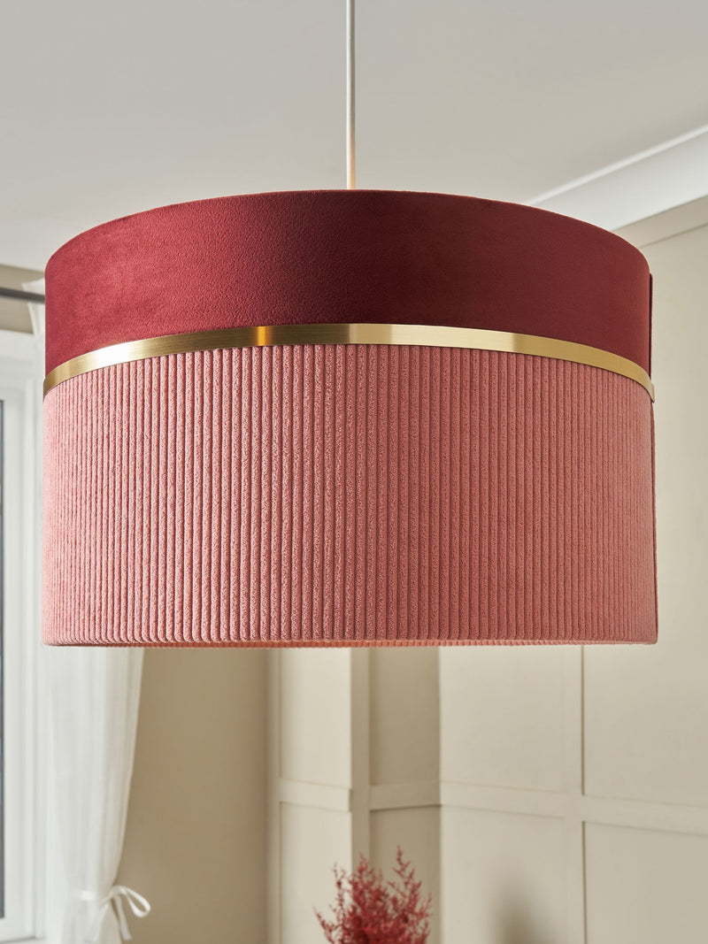 BHS Grey 40cm Fabric Ceiling Light Shade