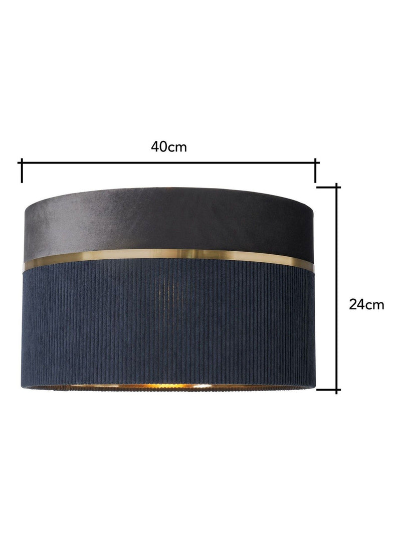 BHS Grey fabric ceiling light shade 40cm (British brand)