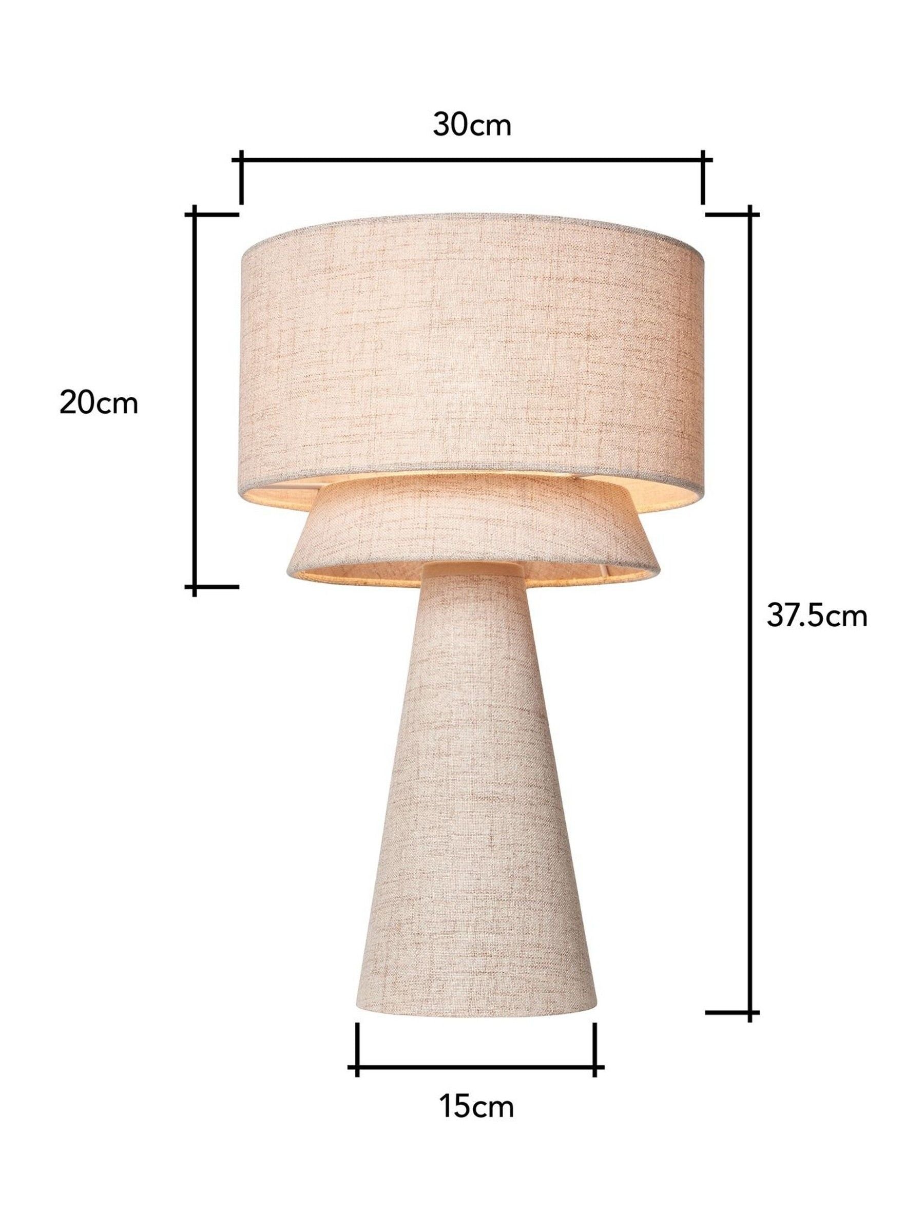 BHS Natural Terri tiered table lamp, UK version