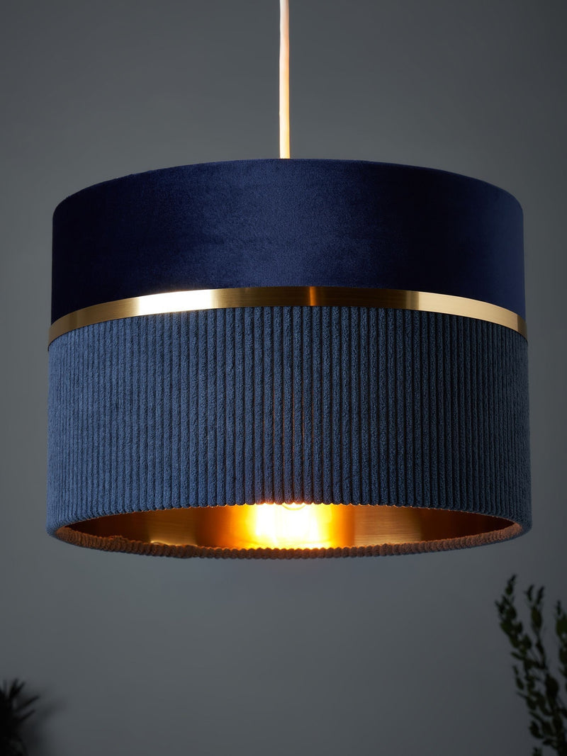 BHS Grey 40cm Fabric Ceiling Light Shade