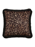 Laurence Llewelyn-Bowen leopard print velvet cushion 43cm, UK version