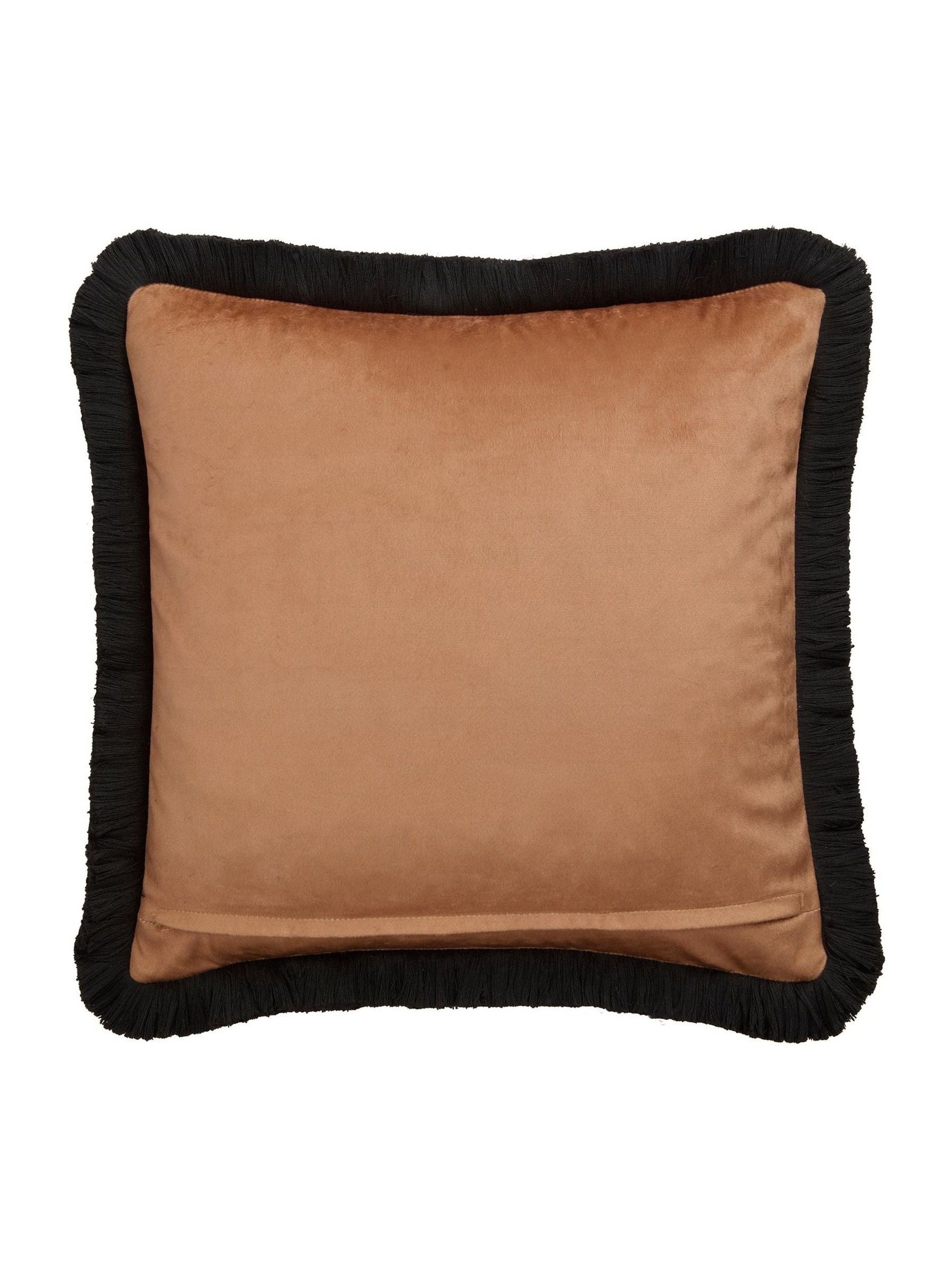 Laurence Llewelyn-Bowen leopard print velvet cushion 43cm, UK version