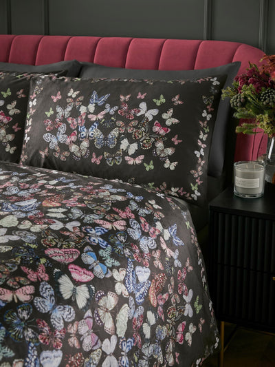 Ensemble housse de couette Soiree Charcoal Papillon Velvet